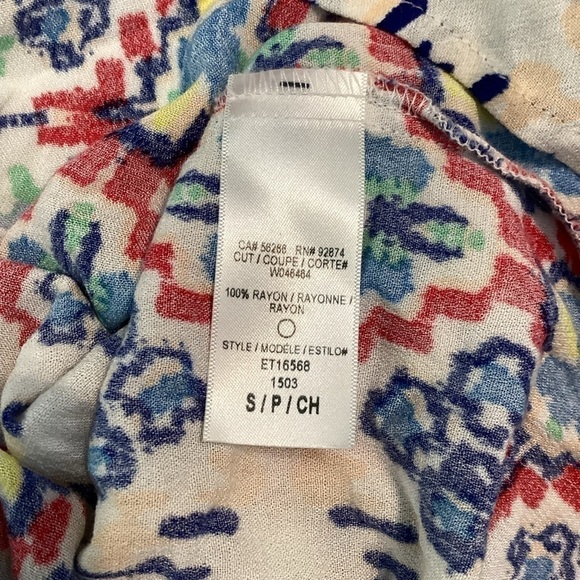 Ella Moss Tank Top Size S Multicolor Print - Picture 7 of 7